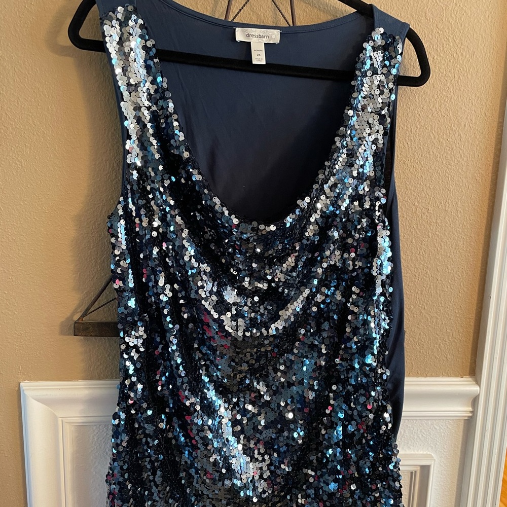 Dress Barn sequin sparkle top